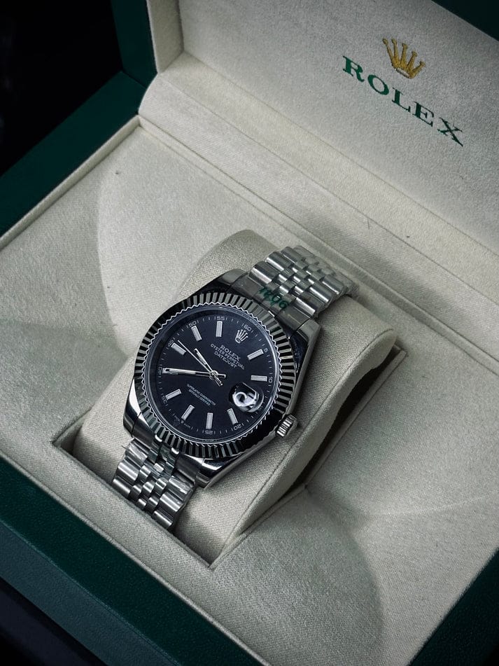 Rolex Date-Just Master Silver - Black )