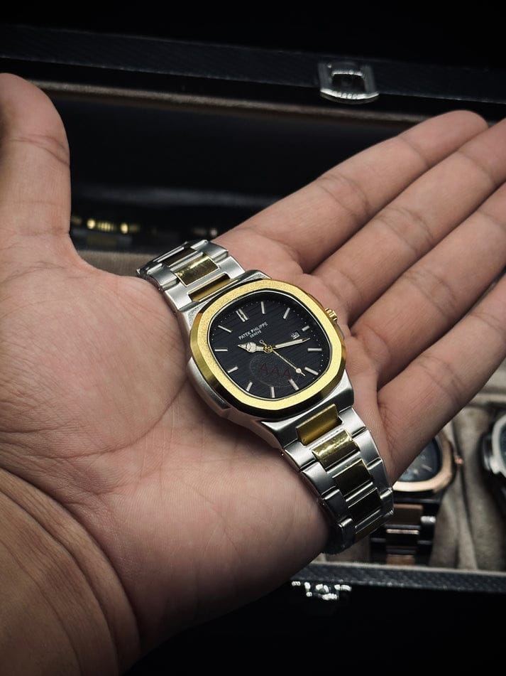 Patek Philippe Square ( Two-Tone - Black )