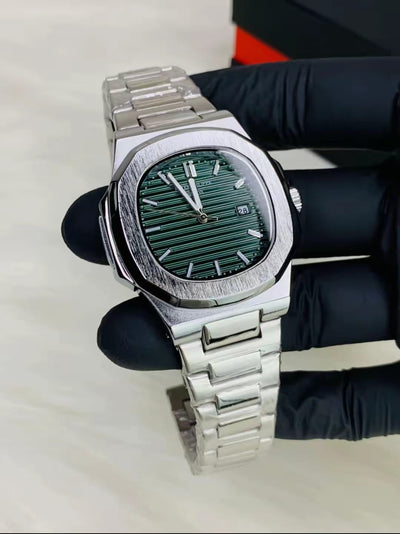 Patek Philippe Geneve ( Silver - Green )