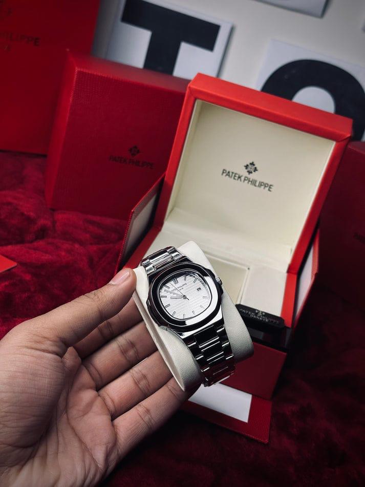 Patek Philippe Geneve ( Silver - White )