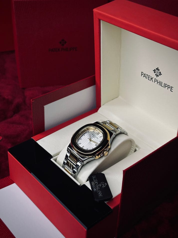 Patek Philippe Geneve ( Two-Town - White )