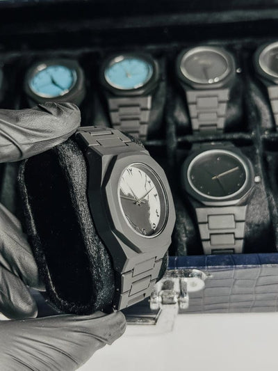 Arabic Aura Watch ( Black - Grey Dial )