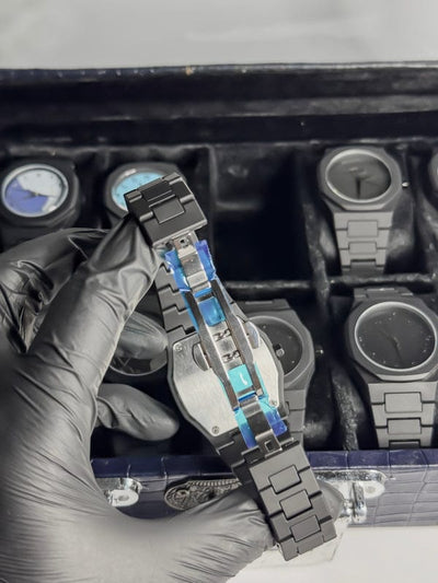 Arabic Aura Watch ( Blue - Grey Dial)