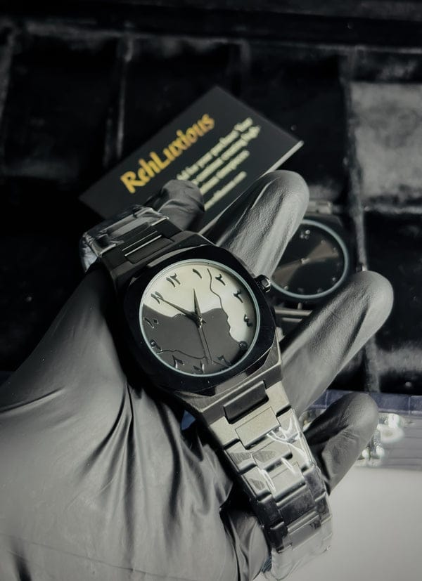 Arabic Aura ( Black - Grey Dial )