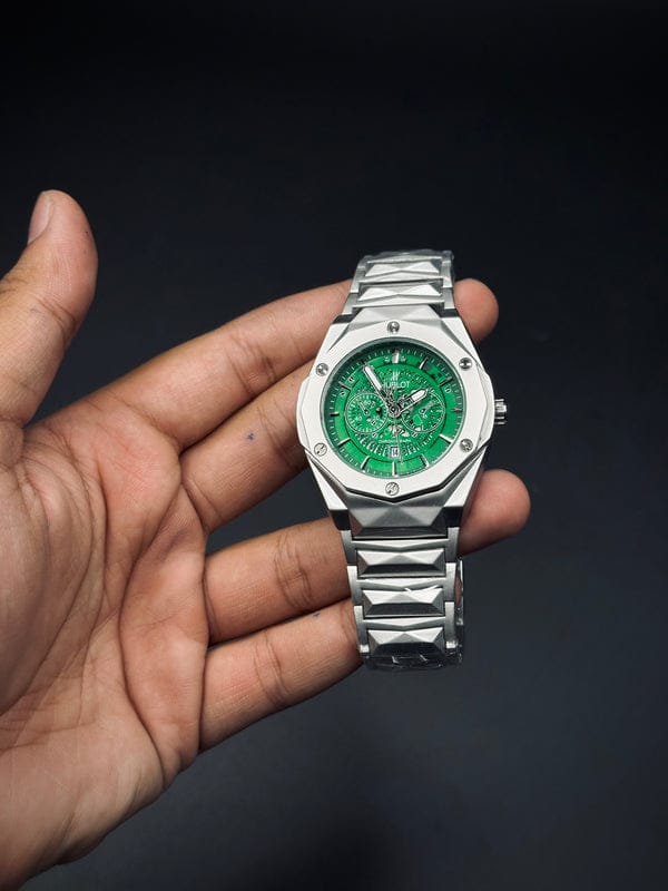 Hublot Cut ( Green Chrono Dial )