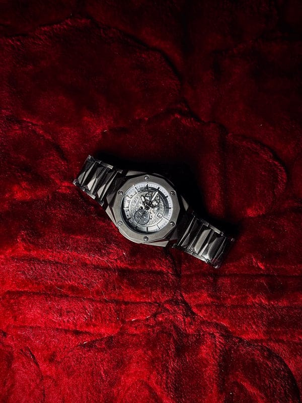 Hublot Cut ( Black Chain - White Dial )