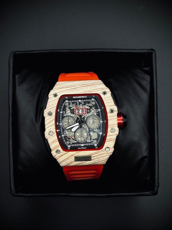 Richard Mille Mclaren ( Wooden - Orange )