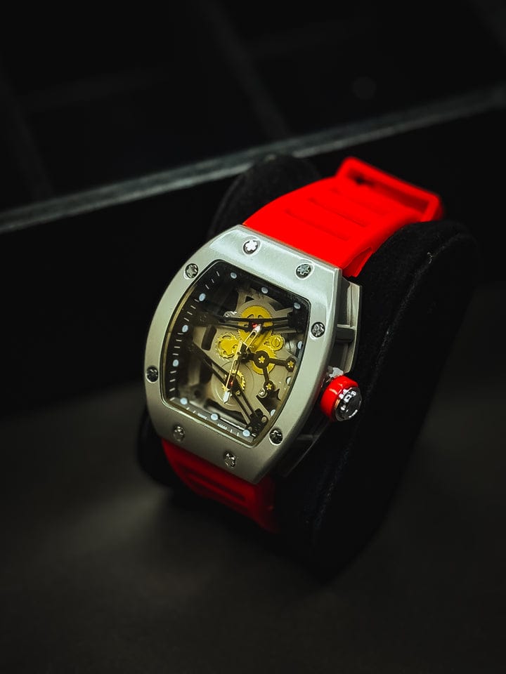 Richard Mille Limited Edition ( Silver - Red )
