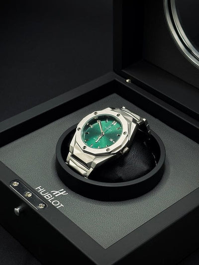 Hublot Cut Rotating Back ( Green Dail )