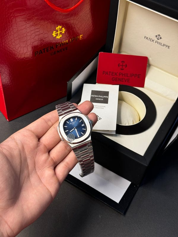 Patek Philippe Geneve Master Automatic ( Silver - Blue )