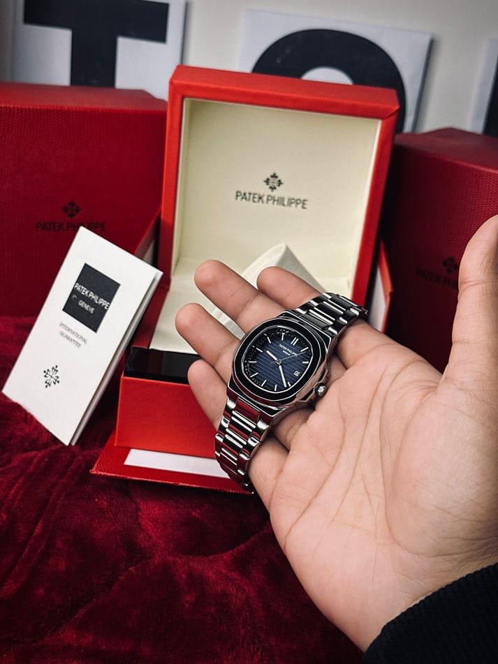 Patek Philippe Geneve ( Silver - Blue )